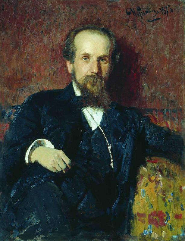 Portrait of the painter Pavel Petrovich Chistyakov, Ilya Repin